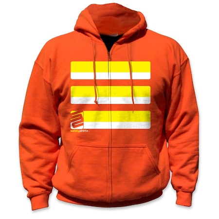 Safetyshirtz Basic High Visibility Hoodie, Orange, M 01010103M